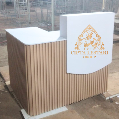 Meja Kasir Leter L Meja Resepsionis Model Leter L