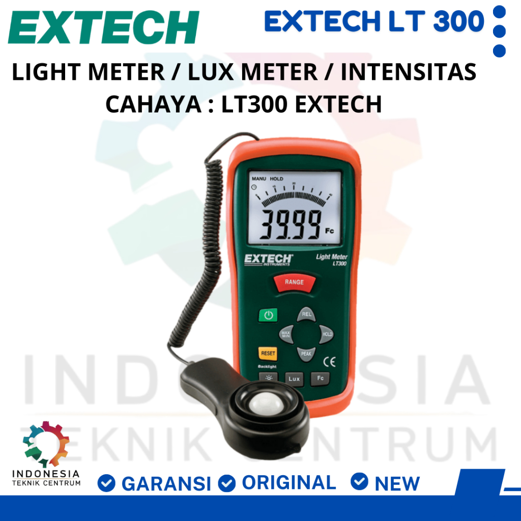 Light Meter / LUX Meter / Intensitas Cahaya : LT300 EXTECH