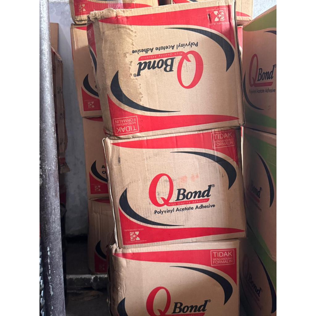 Lem Putih QBond/Lem Putih PVAC QBond triplek kayu 700gr (36PCS)