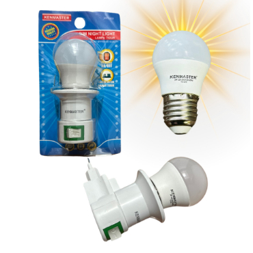 Lampu Tidur Dim Night Light Colok Dinding Fitting dan Lampu 3 Watt Kenmaster - LAMP 043
