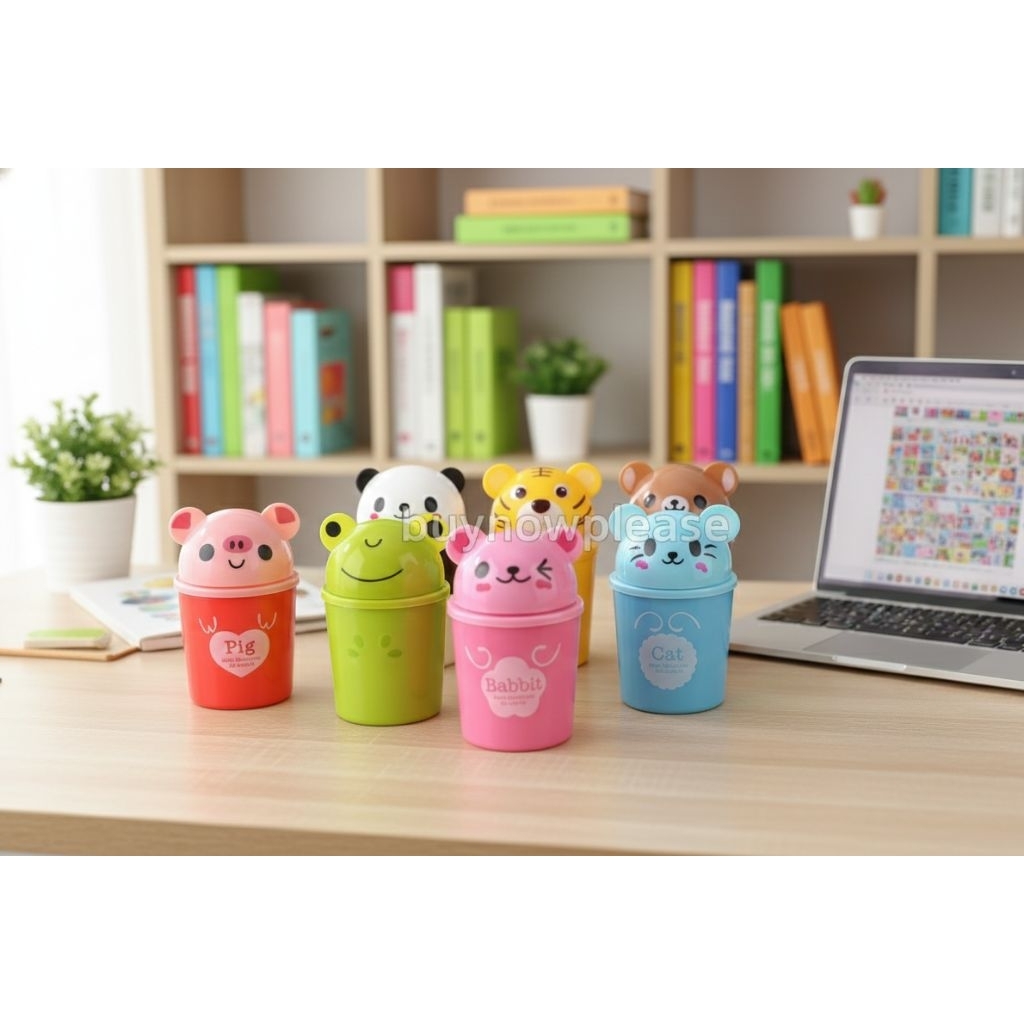 * buynowplease * tempat sampah kosmetik karakter/bak sampah kosmetik mini