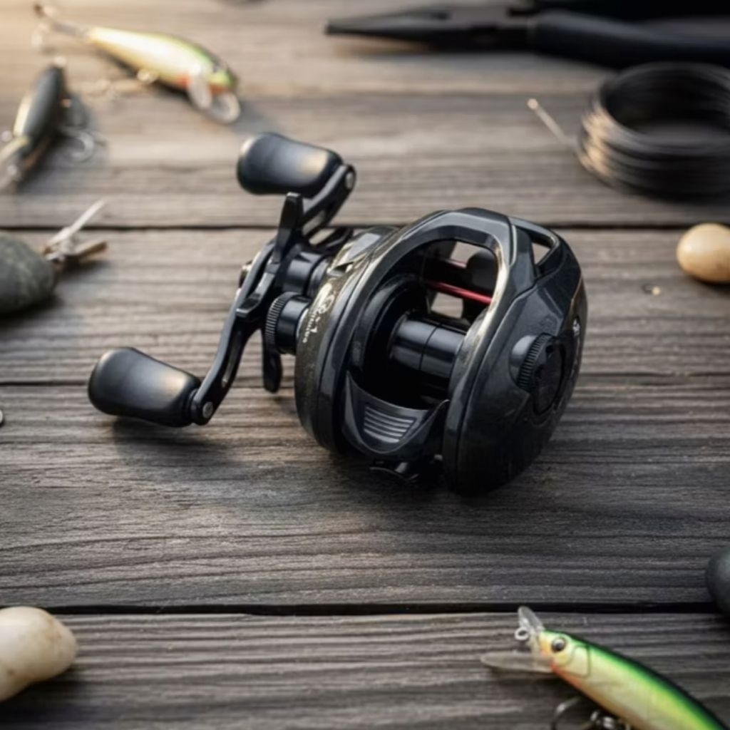 Reel BC DEFRTOP DC (DIGITAL CONTROL) 7.1:1 BODY CARBON - Bunyi Saat Lempar