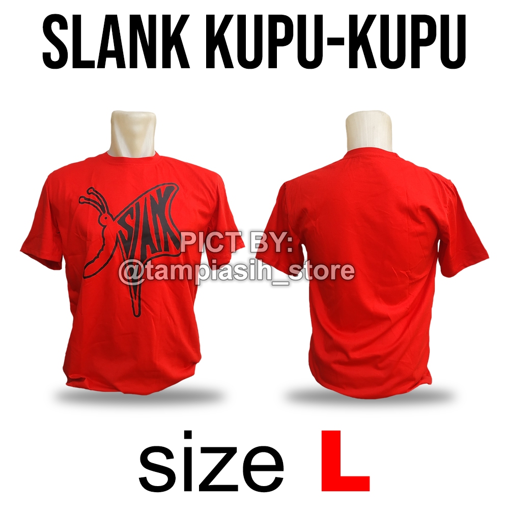 SLANK KUPU KUPU - RED - LENGAN PENDEK - 100% ORIGINAL MADE IN SLANKERS - BAJU KAOS SLANK - TAMPIASIH