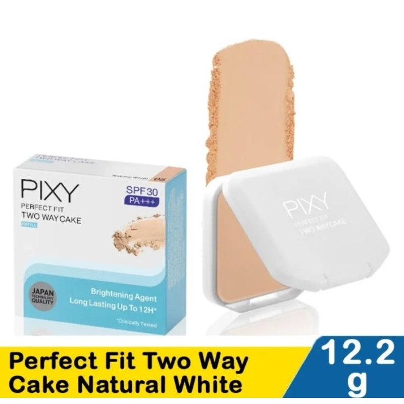 Pixy Perfect Two Way Cake 05 Natural White – Bedak Padat & Foundation Mencerahkan Wajah