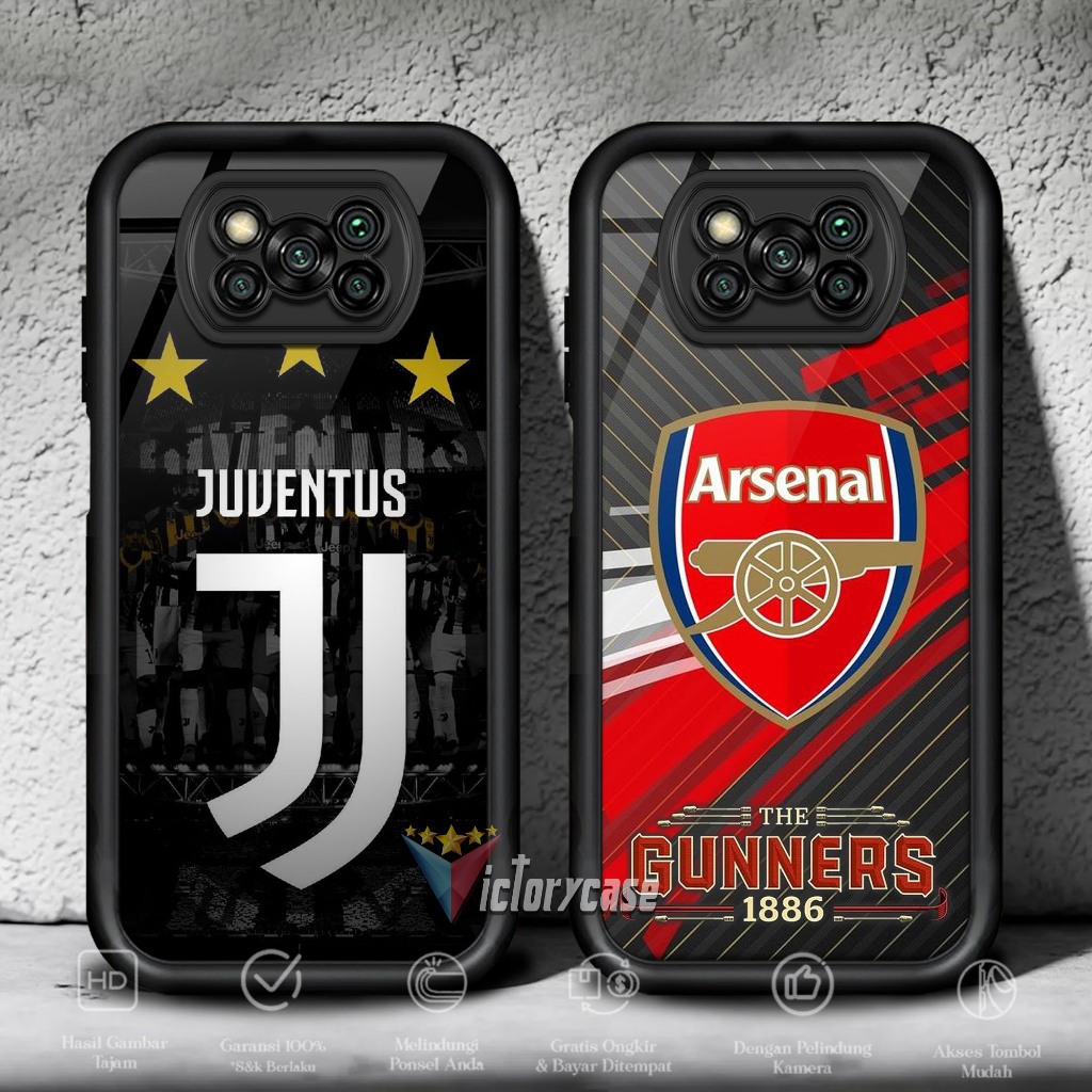 Case POCO X3 X3 PRO X3 NFC Motif FTBLL Cover Handphone Casing Softcase Glossy Anti Jamur