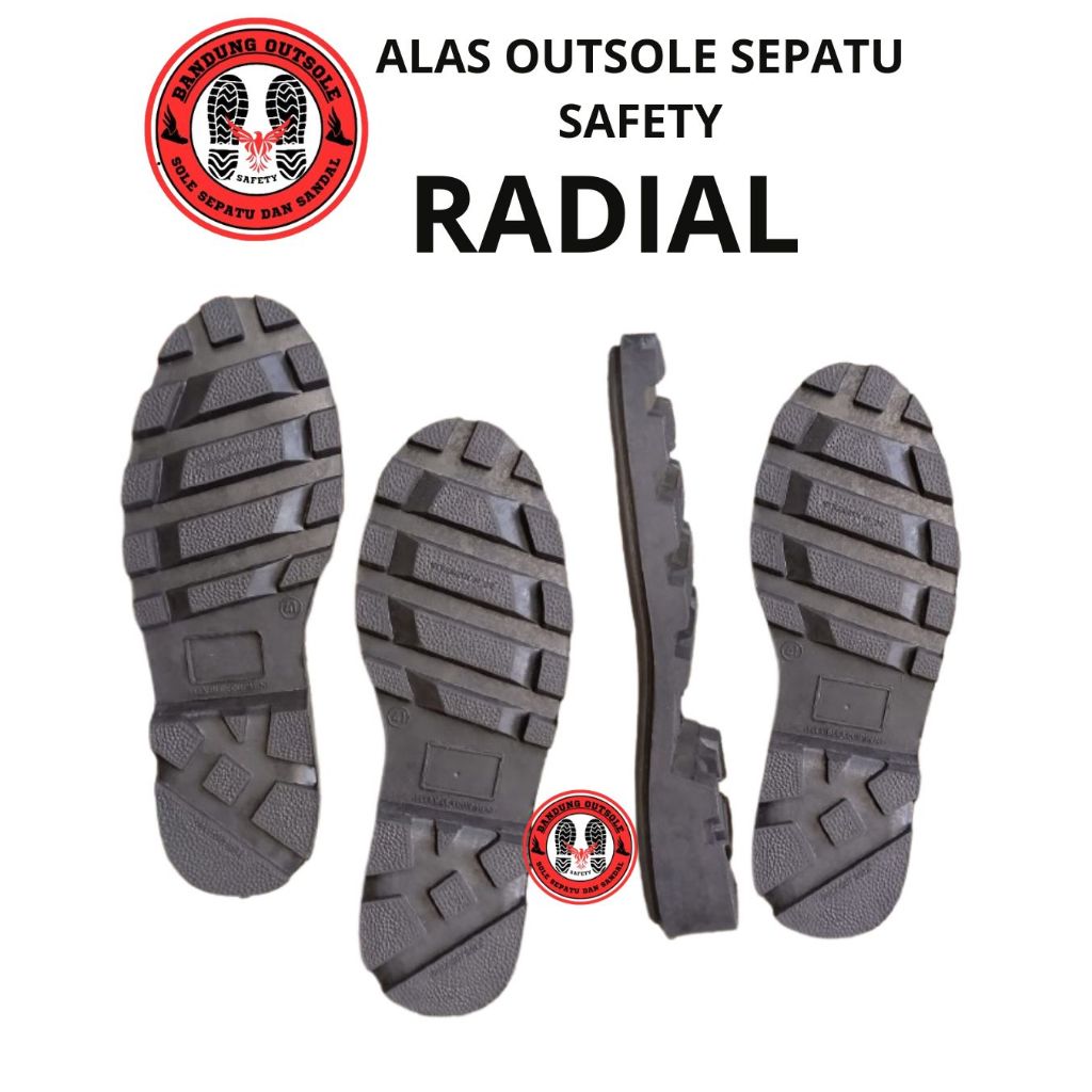 Outsole karet RADIAL.sol sepatu.Alas sepatu.sol sepatu safety Boot Pria.pdl.boots.KING.chetah.gunung