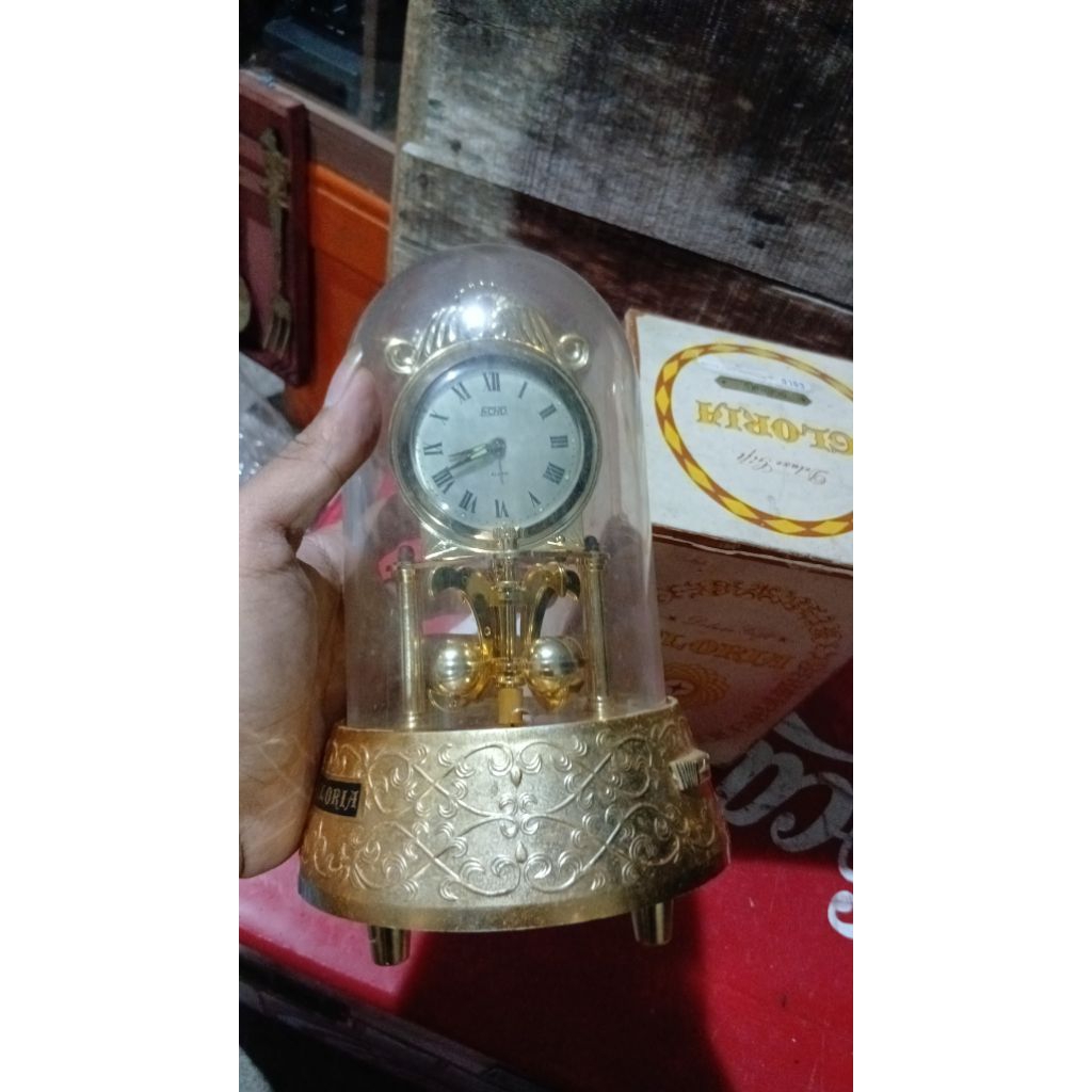 Jam meja 195k jadul antik kuno lawas vintage display hidup normal