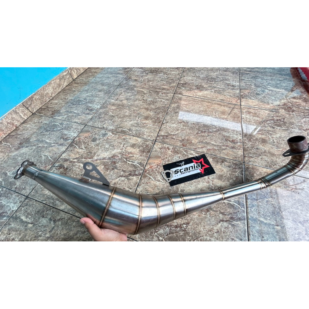 Chamber Knalpot satria lumba satria hiu stainless