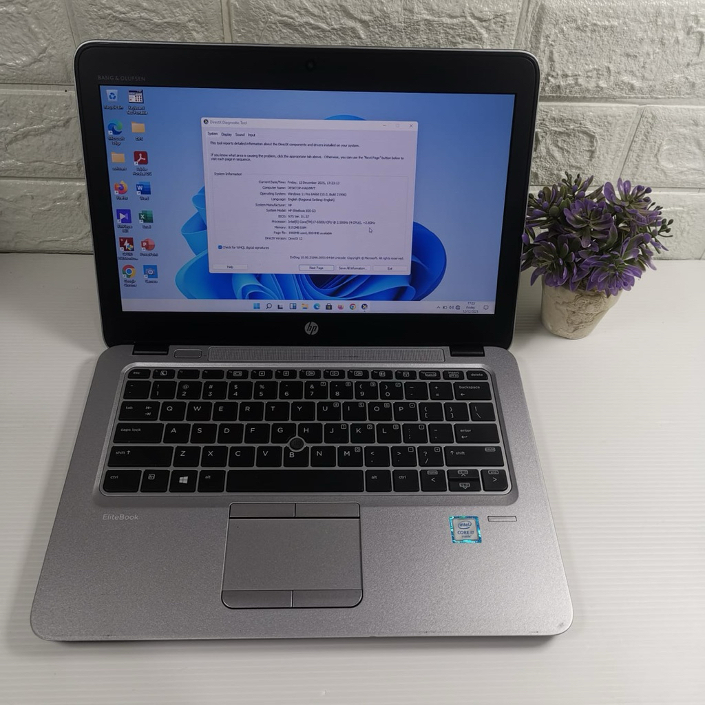 Laptop HP EliteBook 820 G3 Core i7 Gen 6 | RAM 8GB | SSD 500GB | Laptop Bisnis Premium