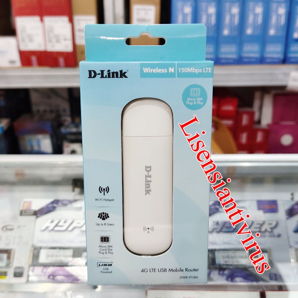 Modem USB Simcard D-Link DWR-910M 4G LTE USB Wingle DLINK DWR 910M Wifi Modem Router