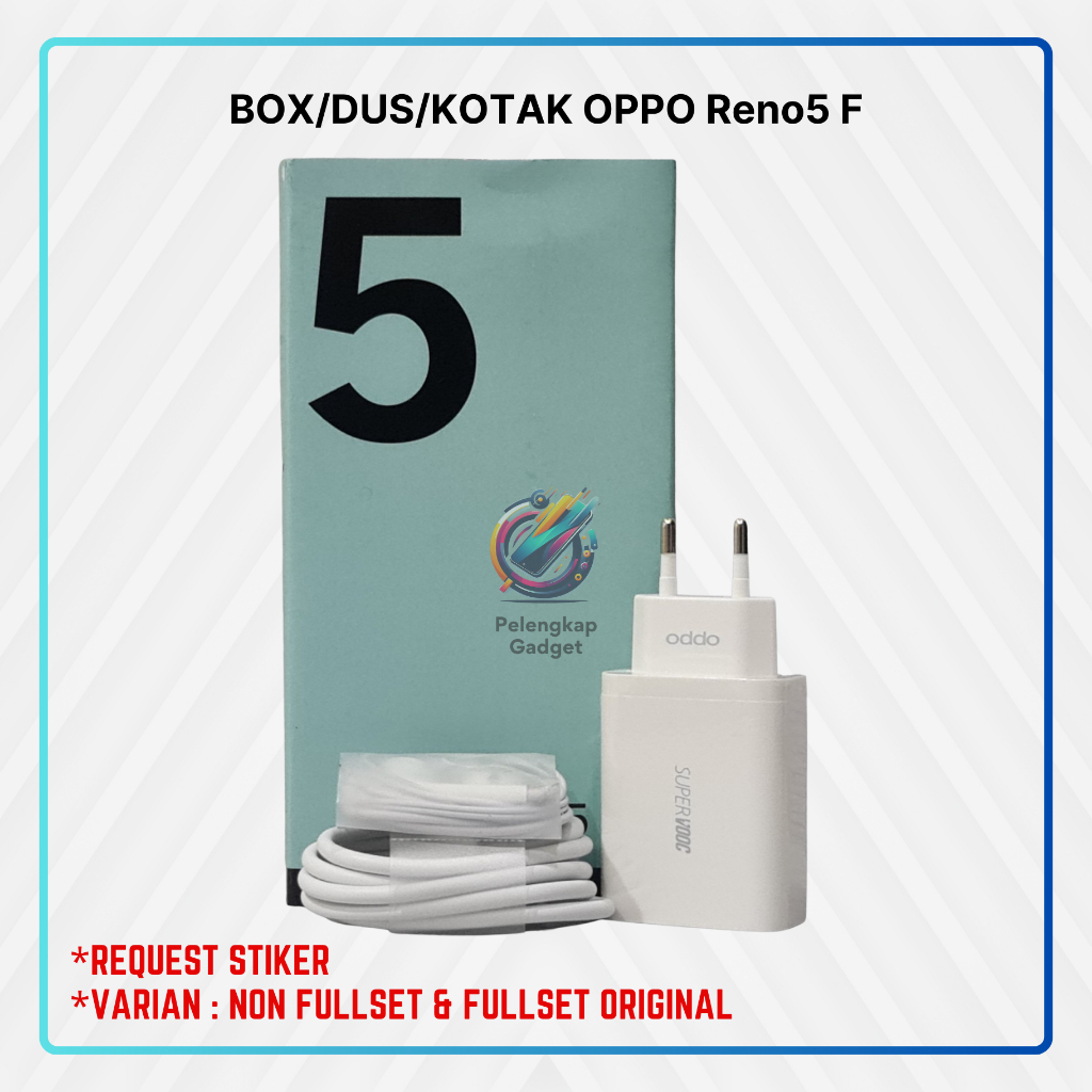 BOX/DUS/KOTAK For OPPO Reno5 F (CHARGER SUPERVOOC 65W ORIGINAL 100%)