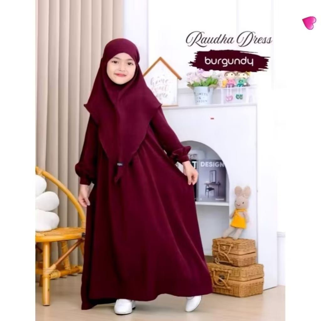 Rauda Gamis anak terbaru Gamis anak perempuan Baju lebaran Baju pesta ulang tahun usia 2-12 tahun