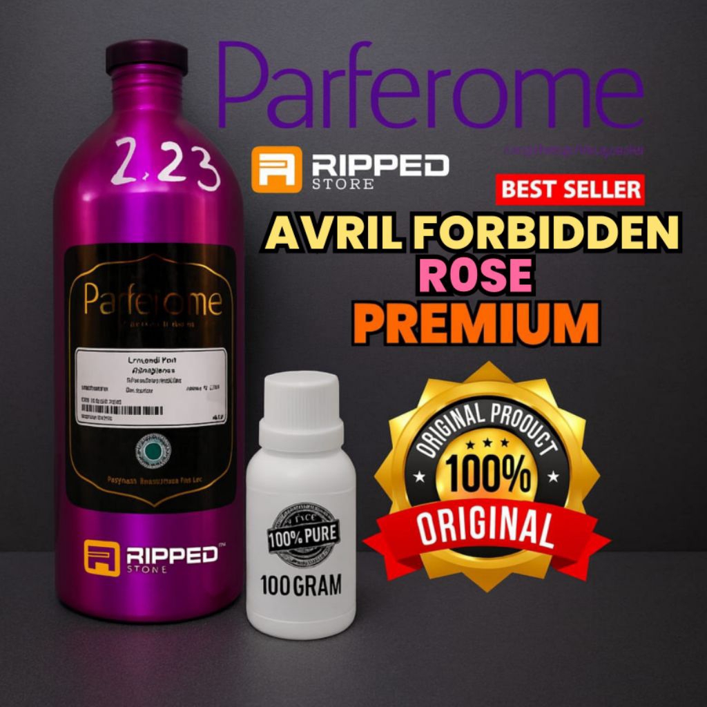 100ml Bibit Parfum Murni Avril Forbidden Rose Premium Original Parfarome