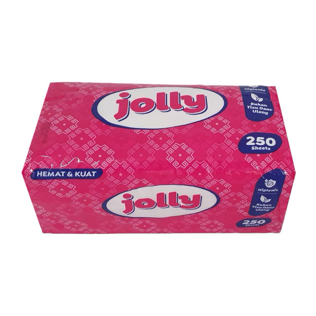 Tisu Tissue Tissu Jolly 250 Sheet 2 Ply - Facial Tissue - Tisu Kering - Tisu Segala Tisu Bekas