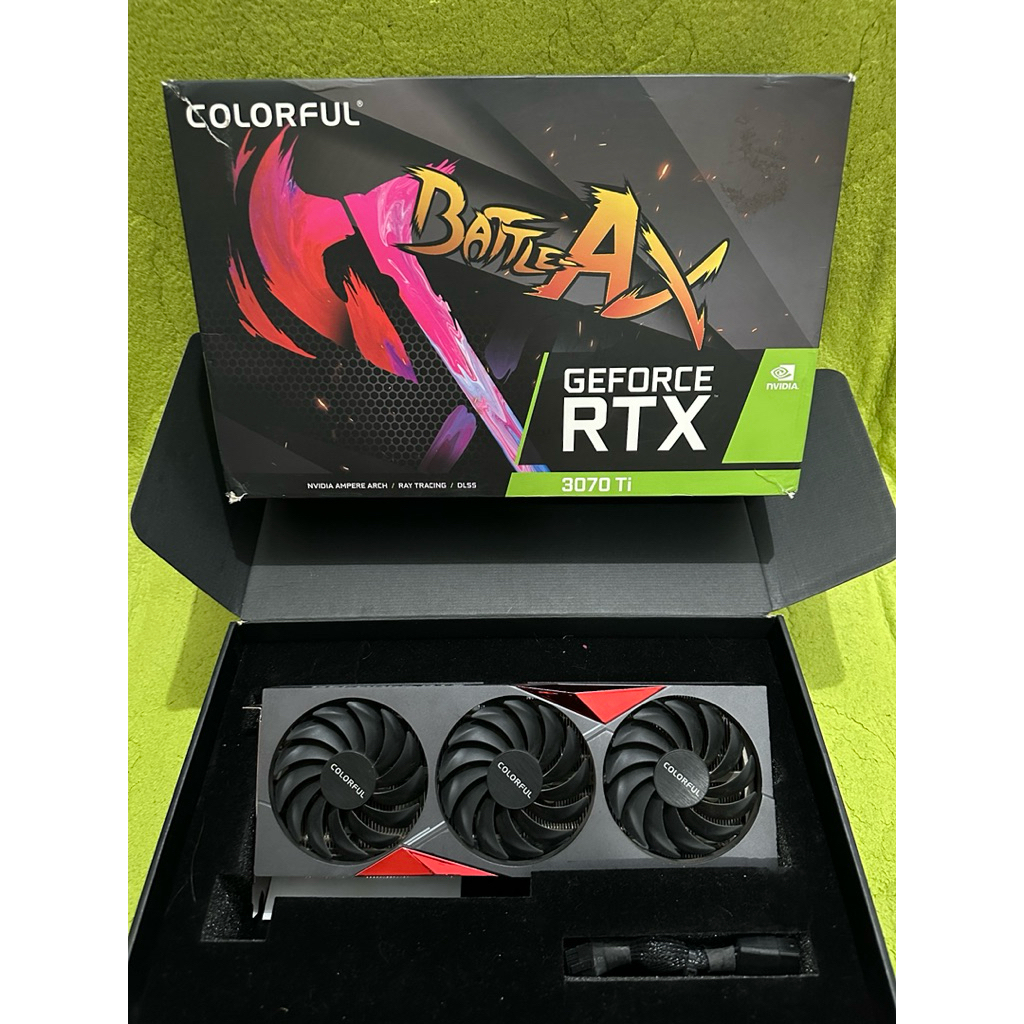 VGA COLORFUL RTX 3070 Ti BattleAx – Mulus + Fullset Box