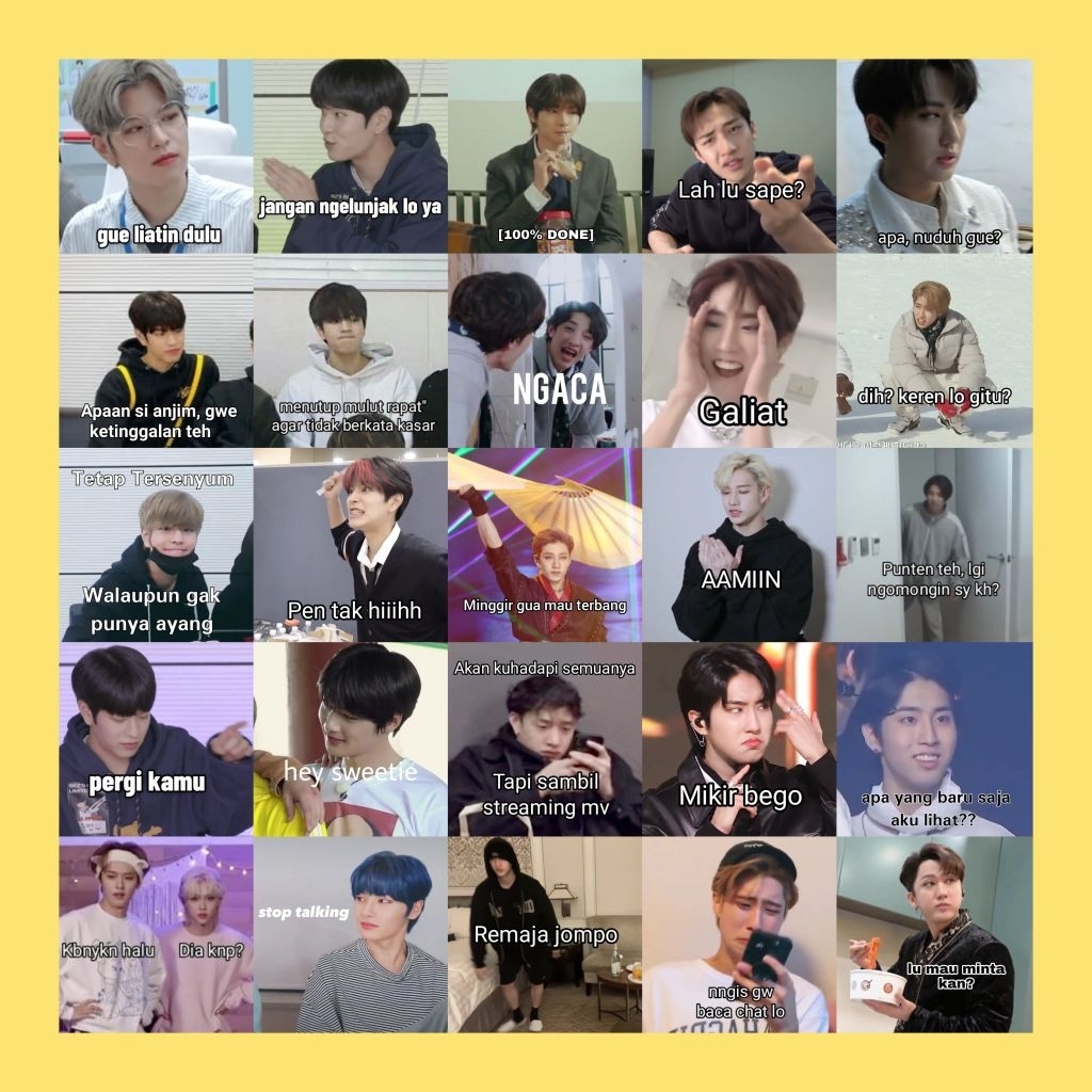 [ READY ] STICKER MEME STRAY KIDS KATA KATA LUCU