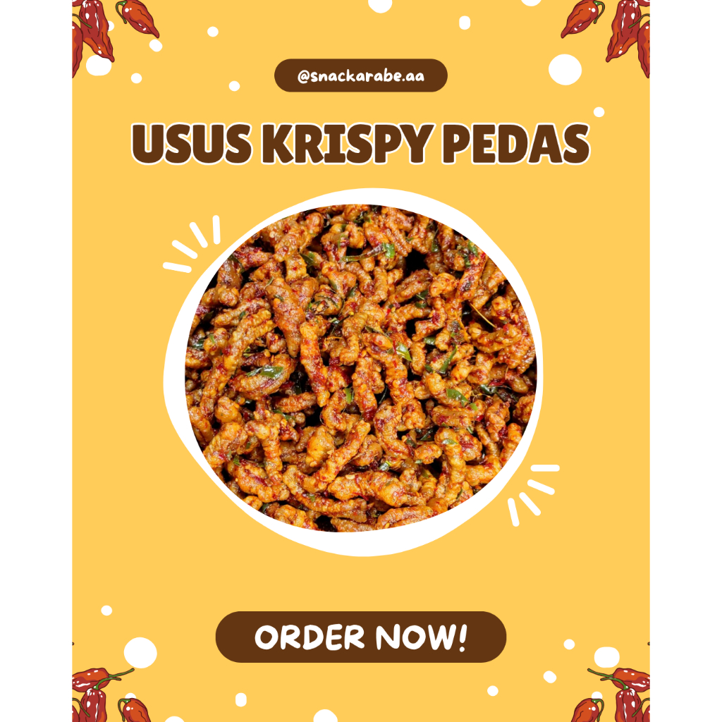 Usus Krispy Pedas Daun Jeruk | Kripik Usus Ayam Krispy