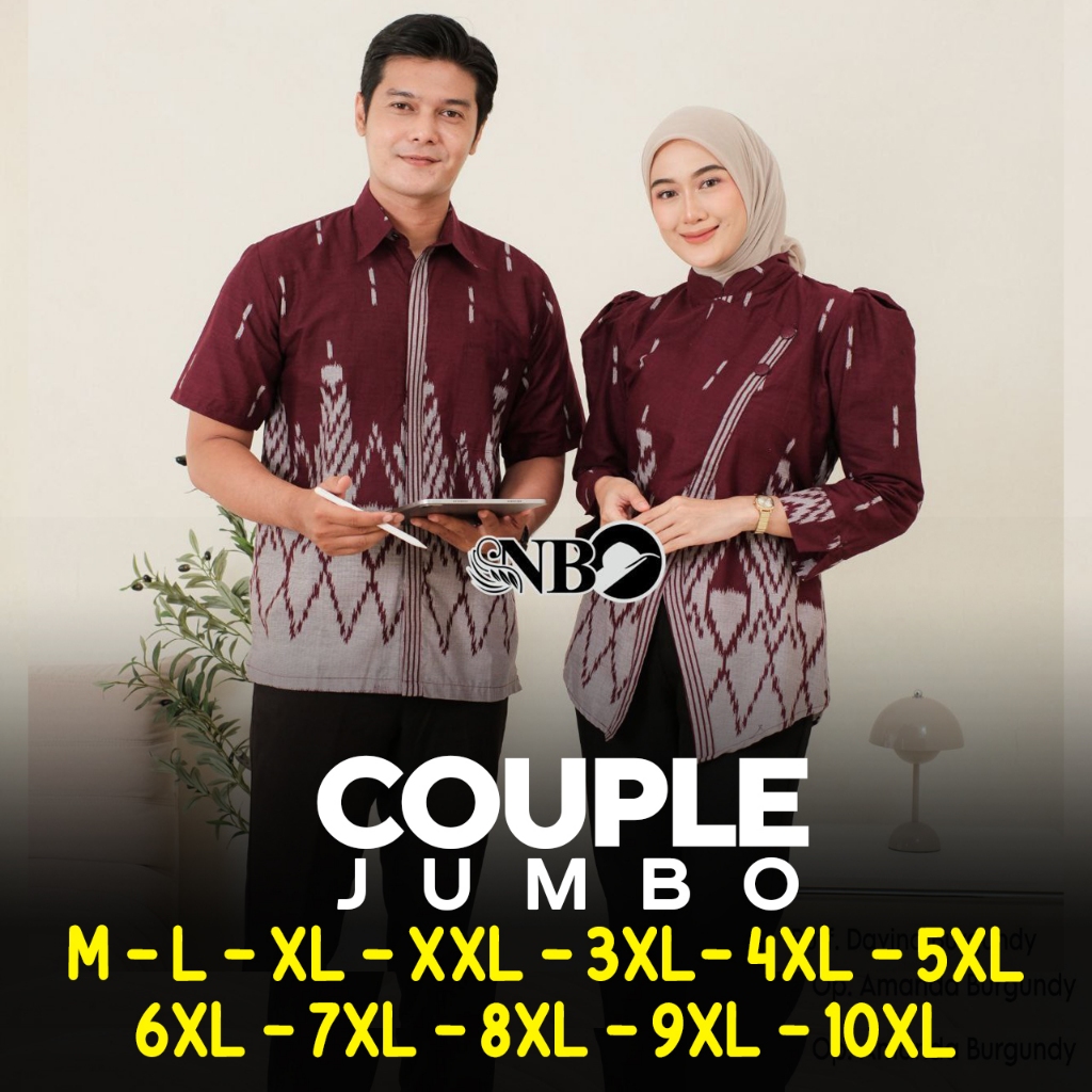 Blus Batik Jumbo - Blus Couple Jumbo - Batik Couple - Blus Wanita Ukuran Jumbo - Couple Wanita - Bat