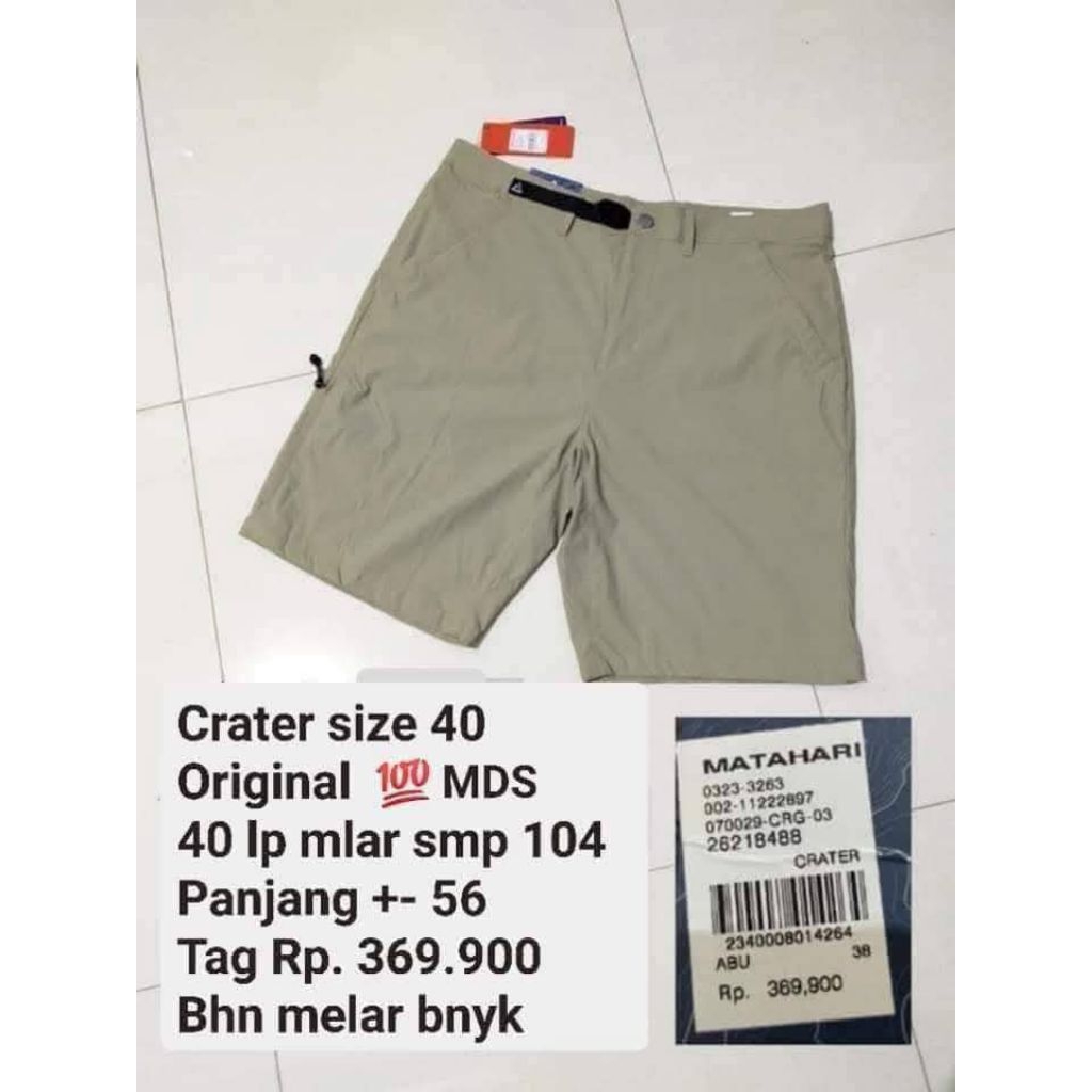 Celana Pendek Crater