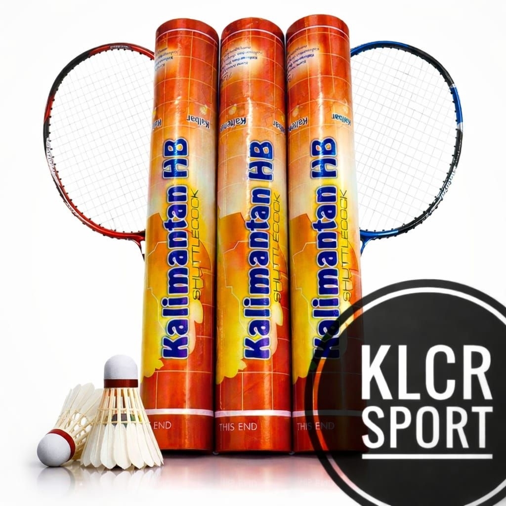 Suttlecock KALIMANTAN HB ORI Shuttlecock Badminton 1 Slop Isi 12 Pc