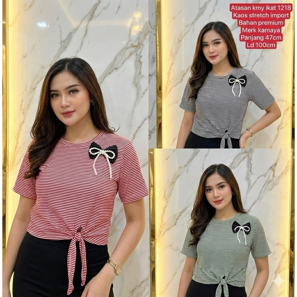 Kaos kamaya 1218 ,Olly Beauty ,kaos kamaya ,KemeiNi,Gebeishang,Coca # Bahan Kaos Stretch #Super Prem