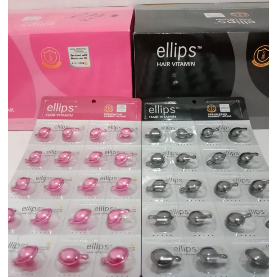 1 BOX Ellips Vitamin Rambut  Isi 20 [ 1 Box Isi 12 Papan ]