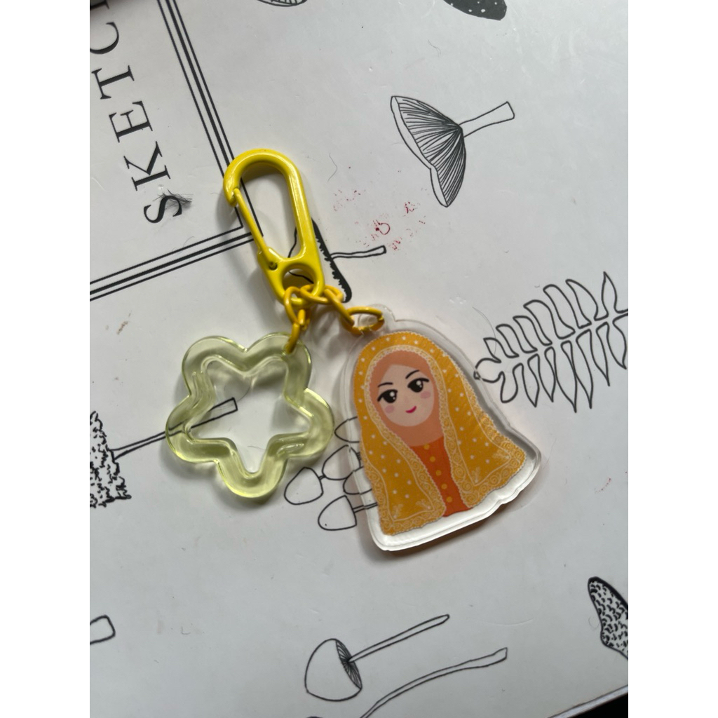 Gantungan Kunci - Tudung Manto Warisan Lingga