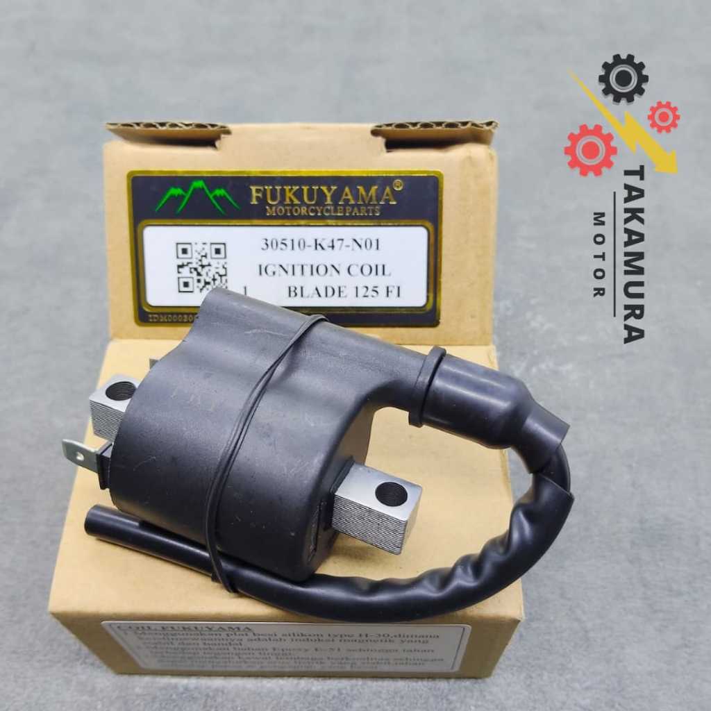 Fukuyama Ignition Comp Coil Koil Pengapian 12V Volt Honda Blade 125 Injection Inject Injek FI F.I F-