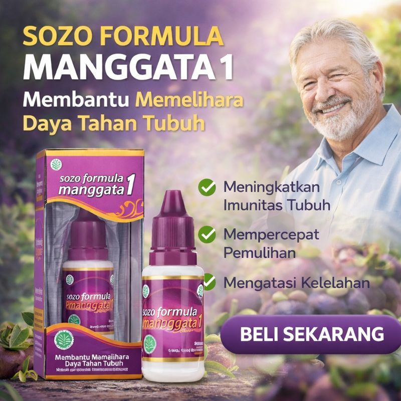 Tetes Jamu Herbal Soman Sozo Manggata Plus Propolis 100% original 1 Botol