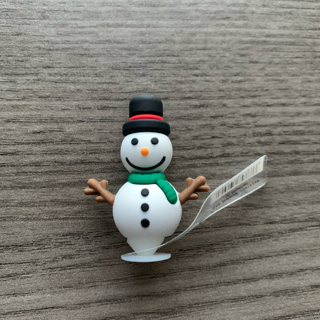 Crocs Jibbitz 3D Snowman Original Baru