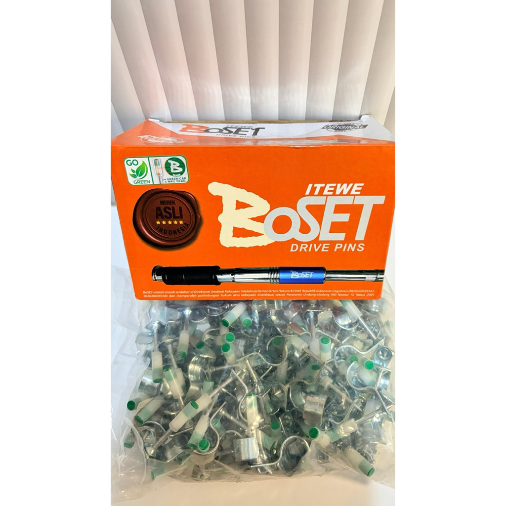 itewe boset conduit clam / paku clam itewe boset konduit original isi 100 pcs 20mm