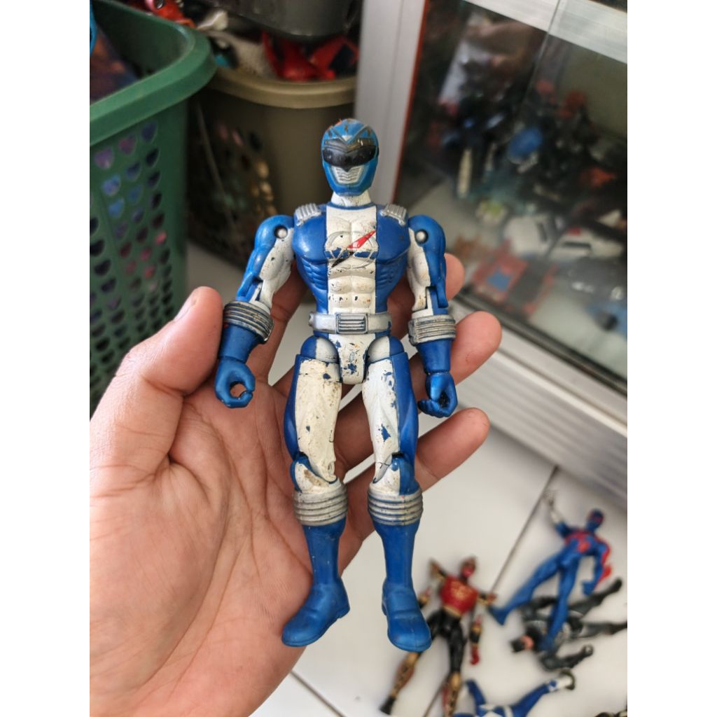 figure power ranger overdrive blue ranger