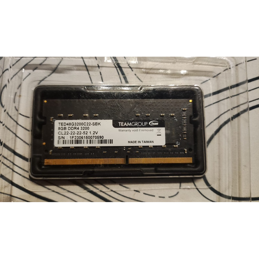 SODIMM Team Elite 8gb DDR4 3200Mhz