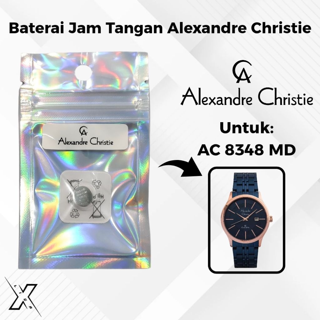 Baterai Jam Tangan Alexandre Christie AC 8348 MD Original