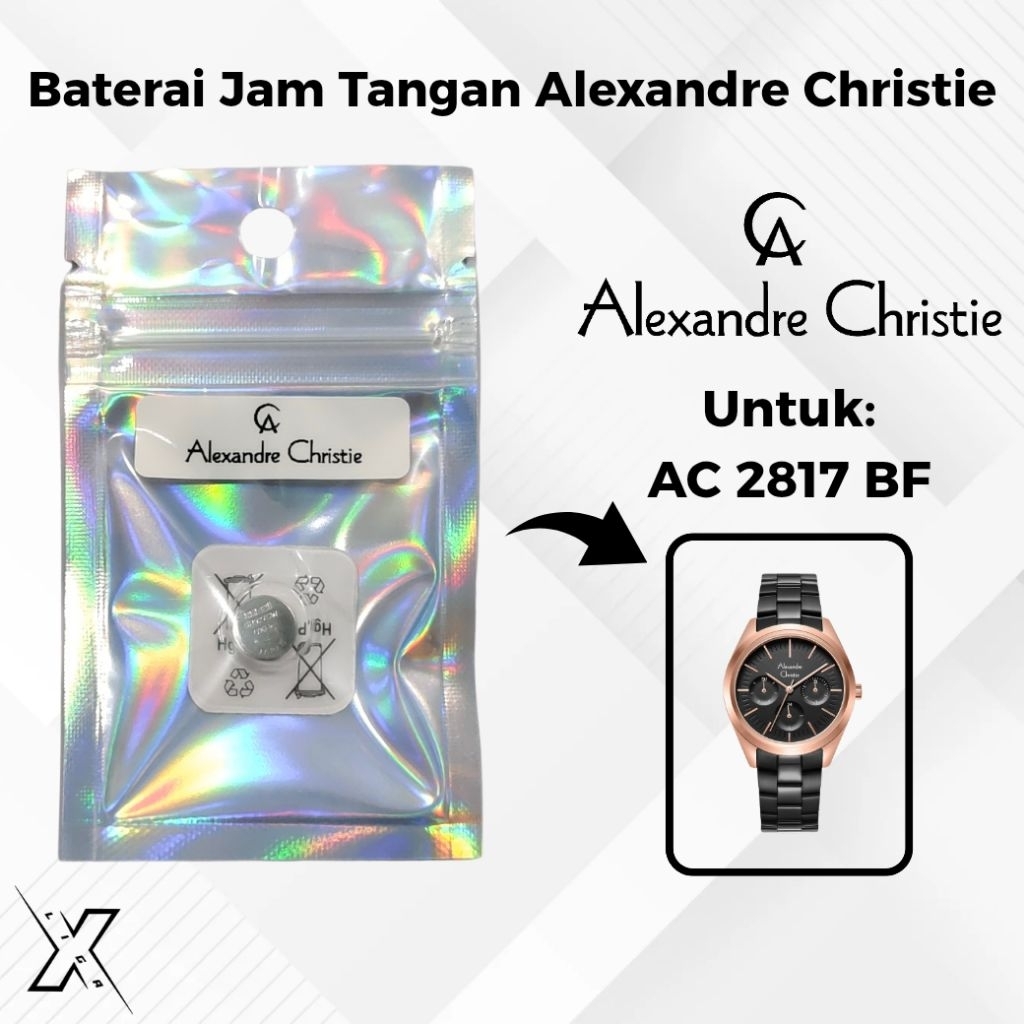 Baterai Jam Tangan Alexandre Christie AC 2817 BF Original
