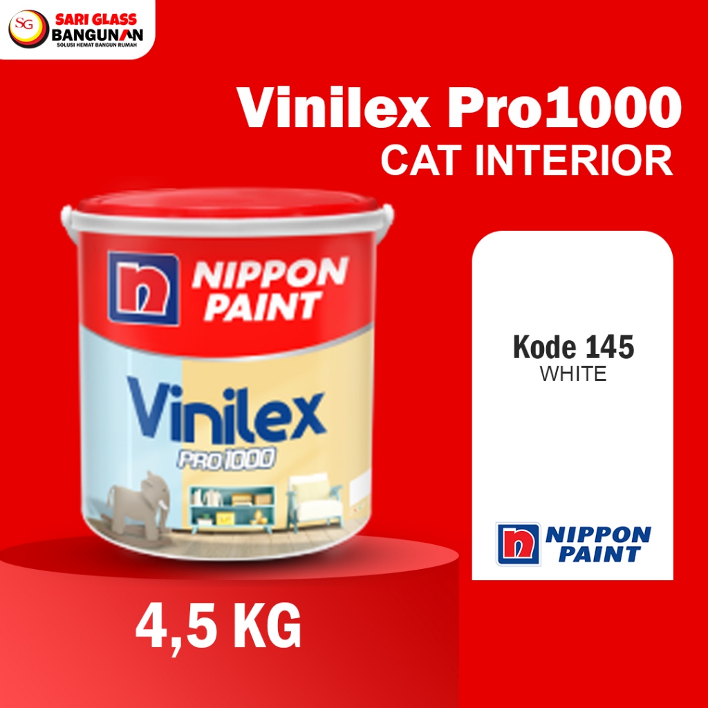 Cat Dinding Nippon Paint Interior 145 White - 4,5 kg & 20 kg