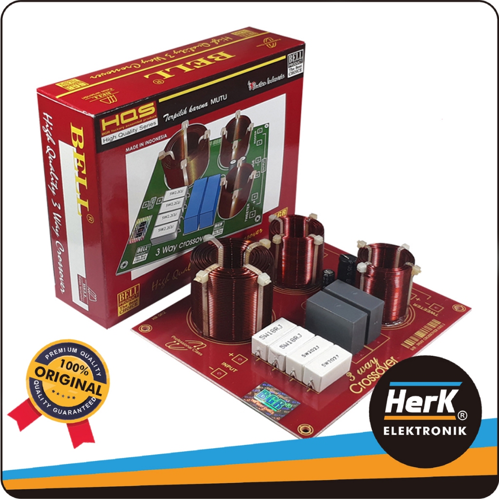 KIT AUDIO CROSSOVER 3-WAY 3-KANAL BELL BGR SPEAKER PASIF