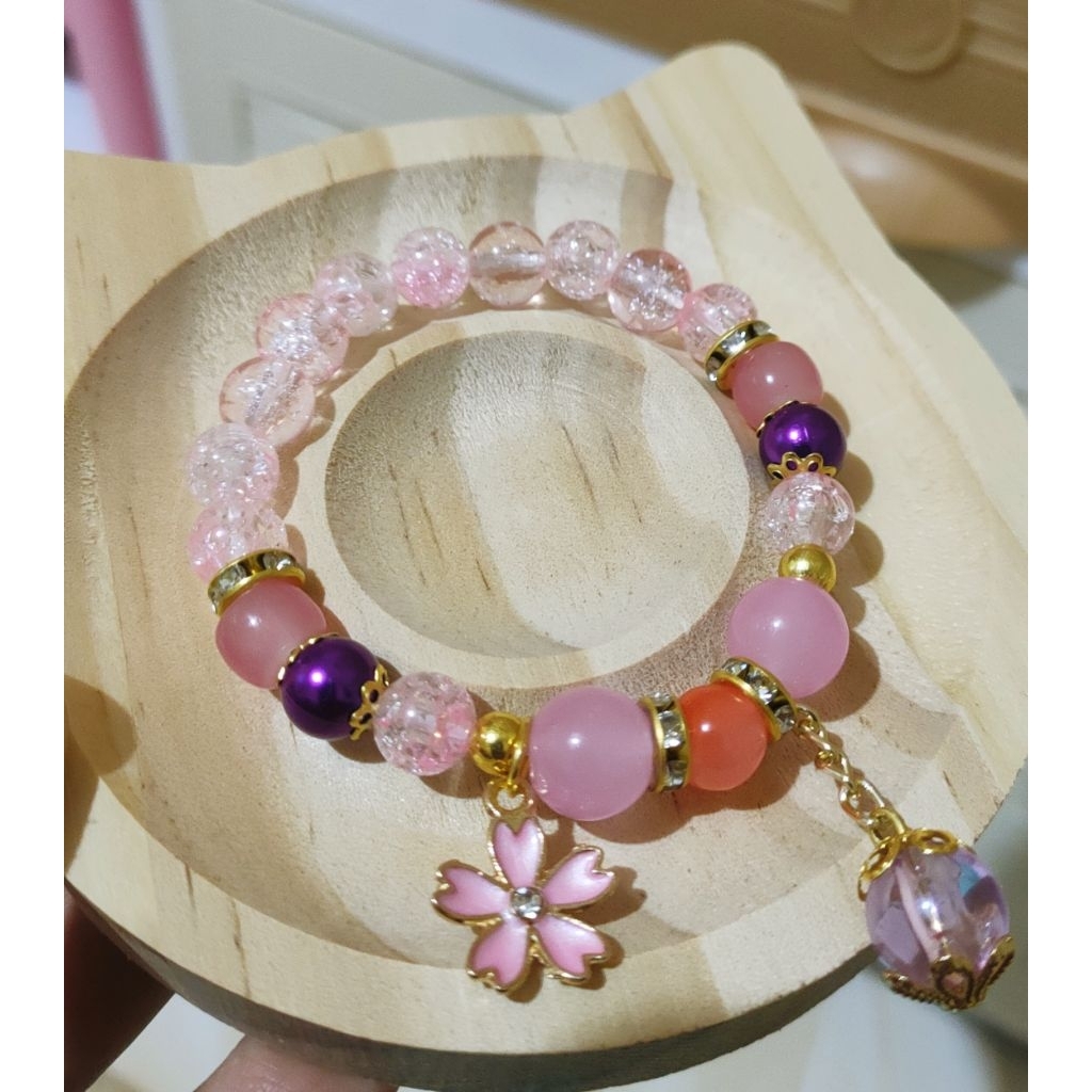 Gelang manik Kristal premium