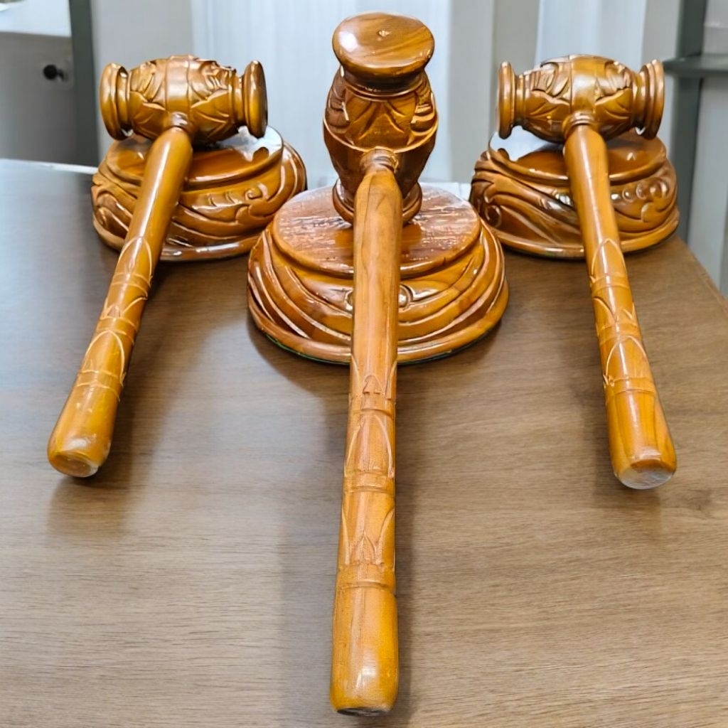 PALU SIDANG HAKIM/PALU RAPAT KANTOR KAYU MODEL UKIRAN