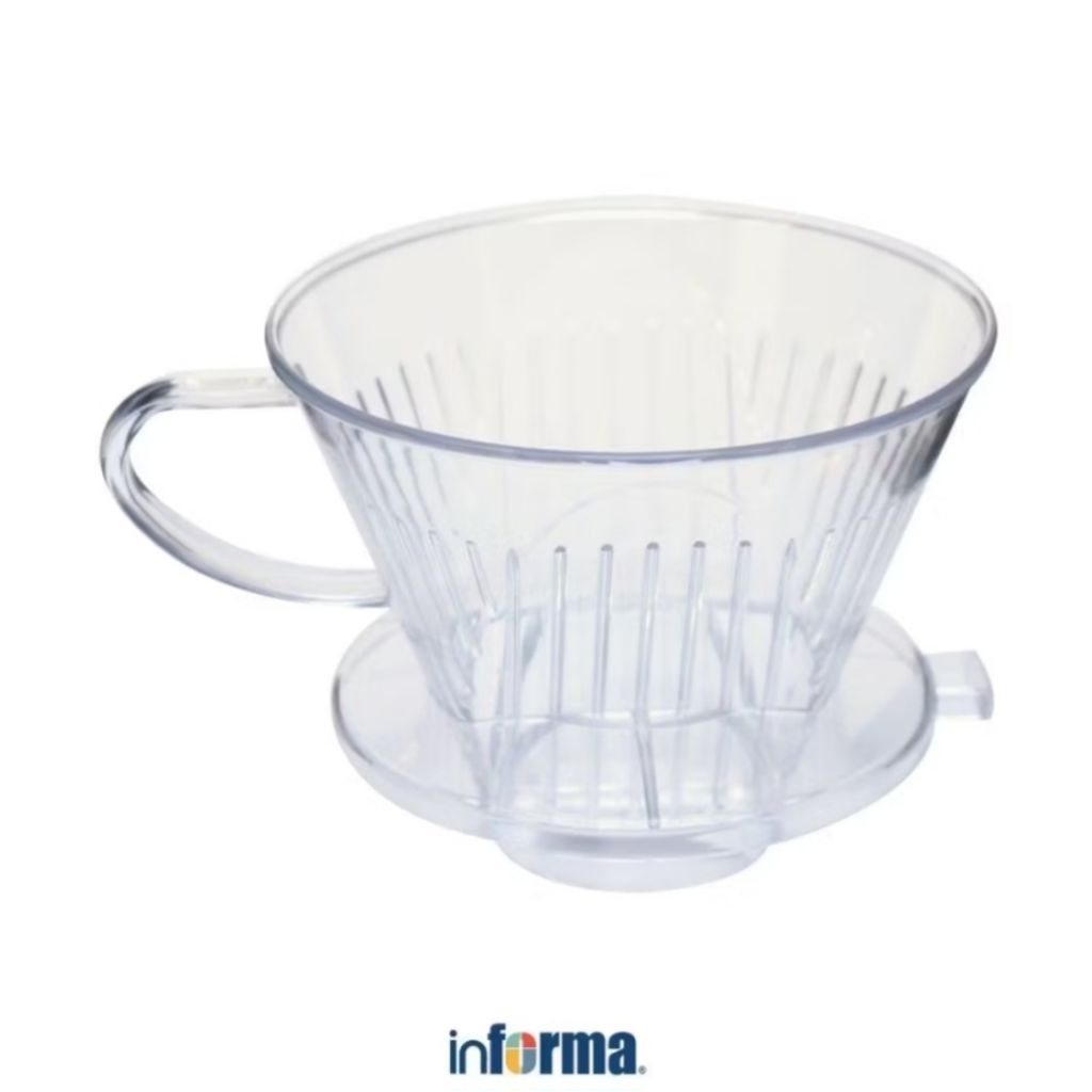Informa Tea Culture Dripper Kopi Plastik 5 Cup - Putih Coffee Brewing Dripper