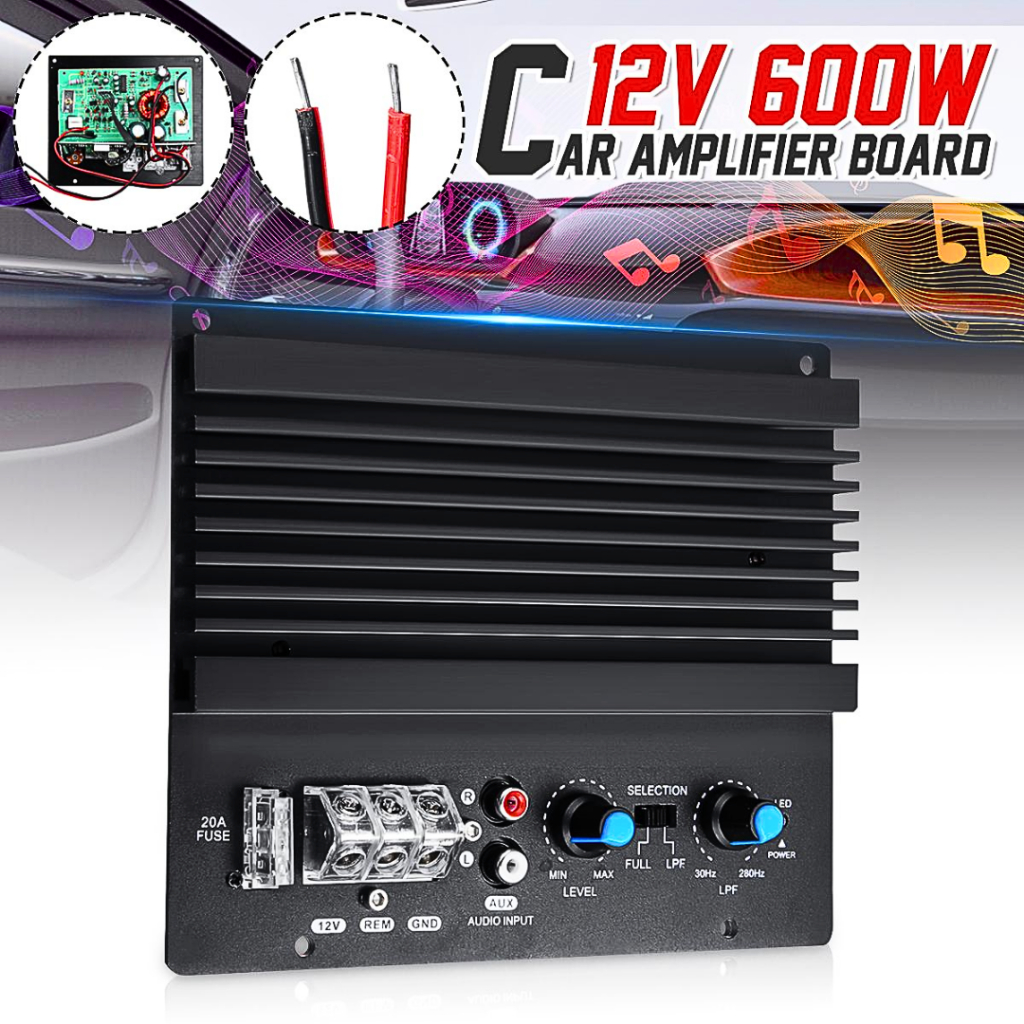 COD Ancomfu FK-206 Papan Amplifier Bluetooth Subwoofer ampli mobil rakitan rumah 12 volt 600W