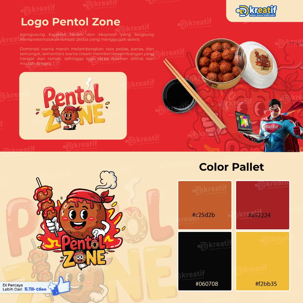 Jasa Desain Logo Kuliner & Makanan - Maskot Profesional UMKM