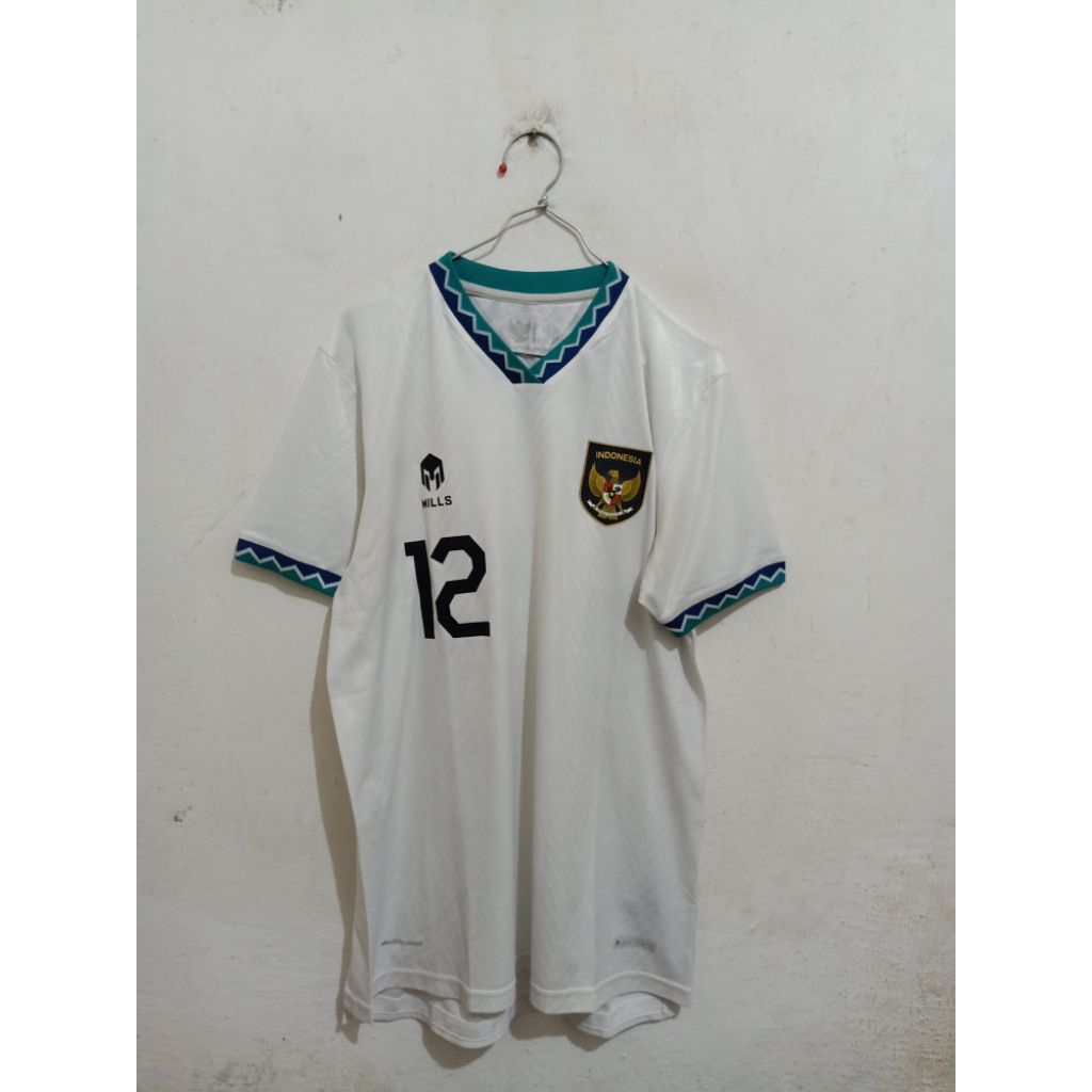 Jersey Timnas Indonesia Away 2022 2024 Original Match Issue Match Prepared MILLS