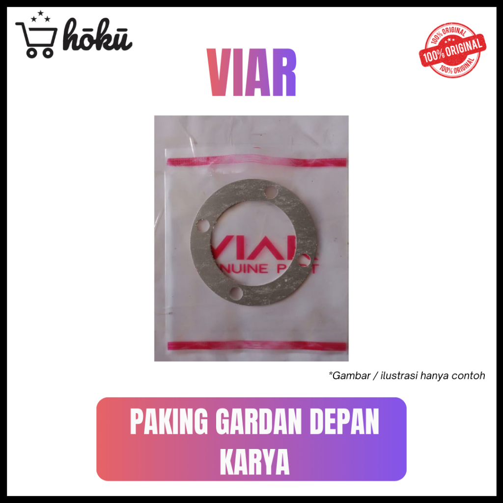 VIAR KARYA - (ISI 2 PCS) Paking Gardan Depan Viar / Pak Gardan Depan Viar / Paking Gardan Roda Tiga 