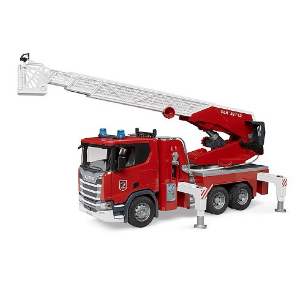 bruder 3590 / 3591 scania R series fire engine slewing ladder