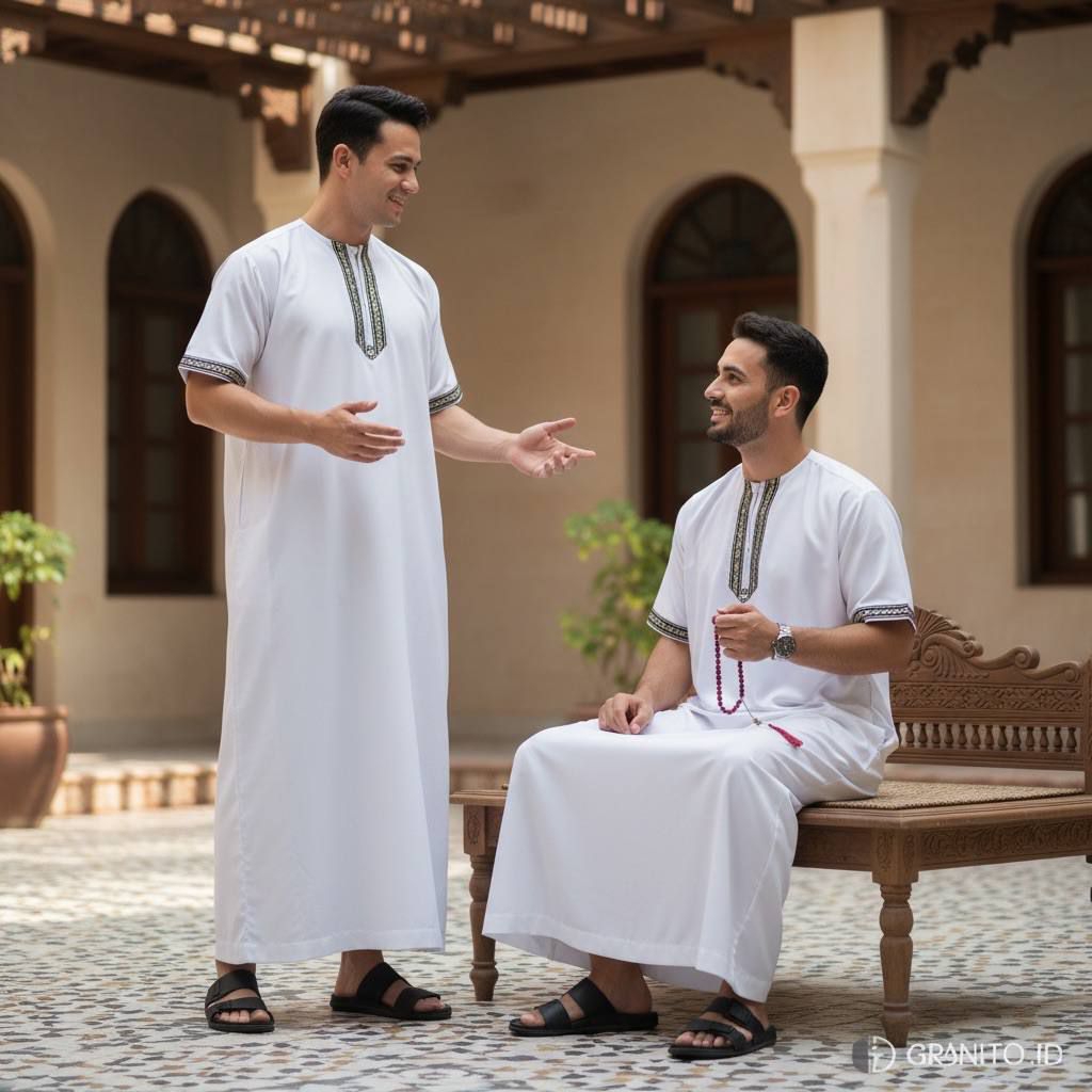 GAMIS PRIA LENGAN PENDEK KATUN PREMIUM