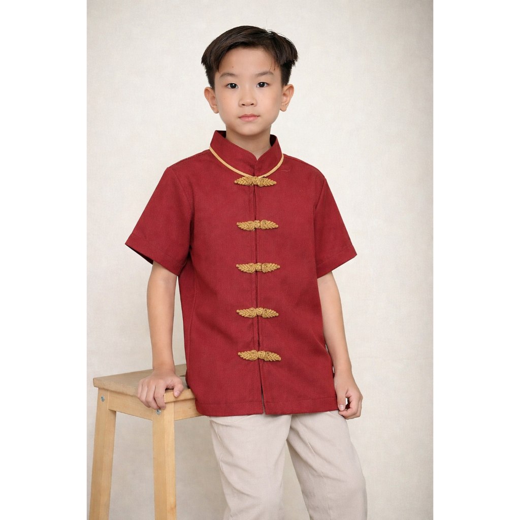 cheongsam anak dan dewasa/baju imlek anak laki laki/koko imlek pria/cheongsam pria terbaru