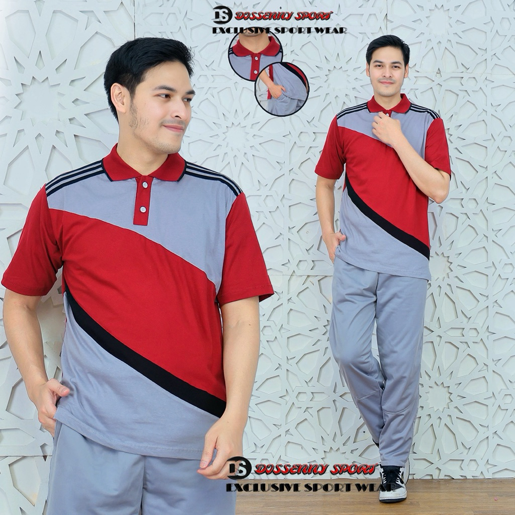 TERBARU Setelan Kaos Trening Olahraga Pria Lengan Pendek terbaru/Setelan baju olahraga lengan pendek