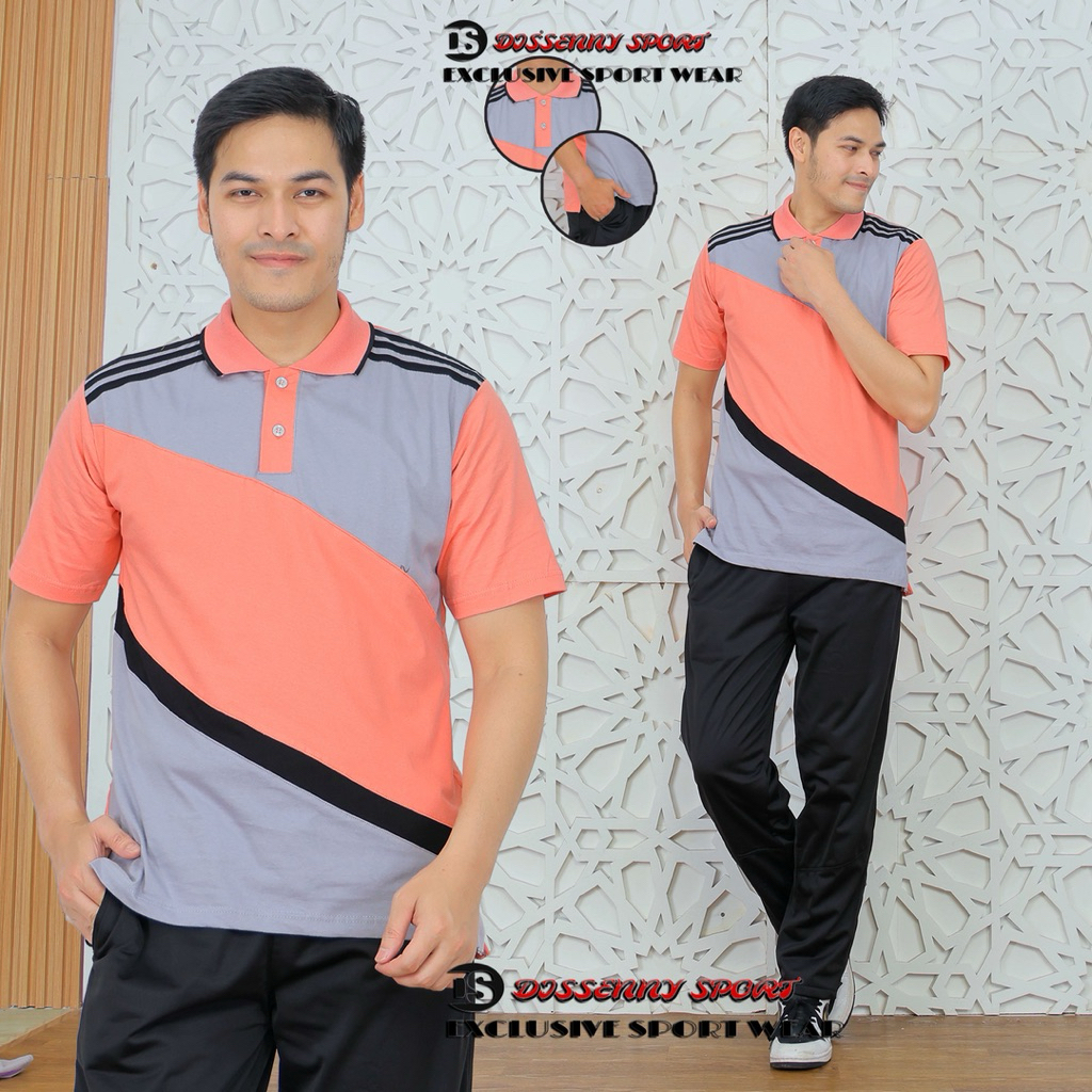 1Set Baju Kaos Trening Olahraga Pria Lengan Pendek // Setelan Trening Olahraga lengan pendek