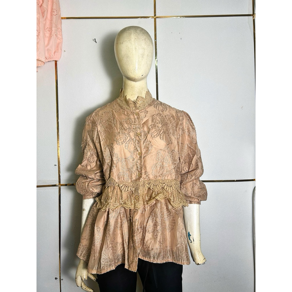 Ariska blouse bordir tempel mewah fullfuring BKK